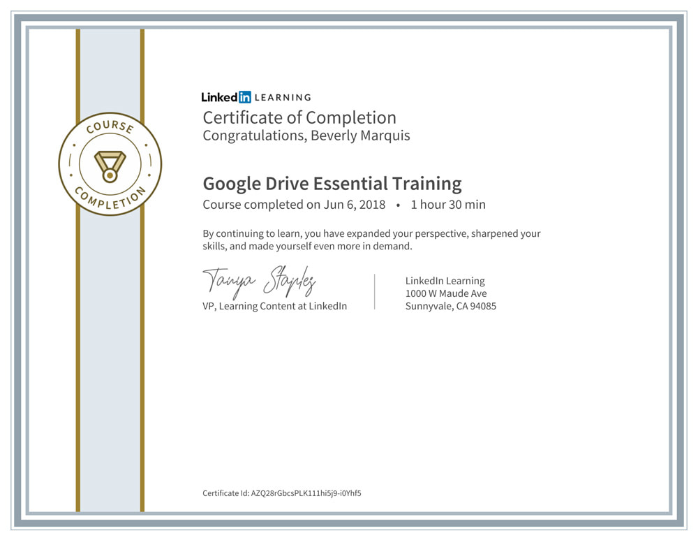 Google Drive Essential Training Beverly Marquis